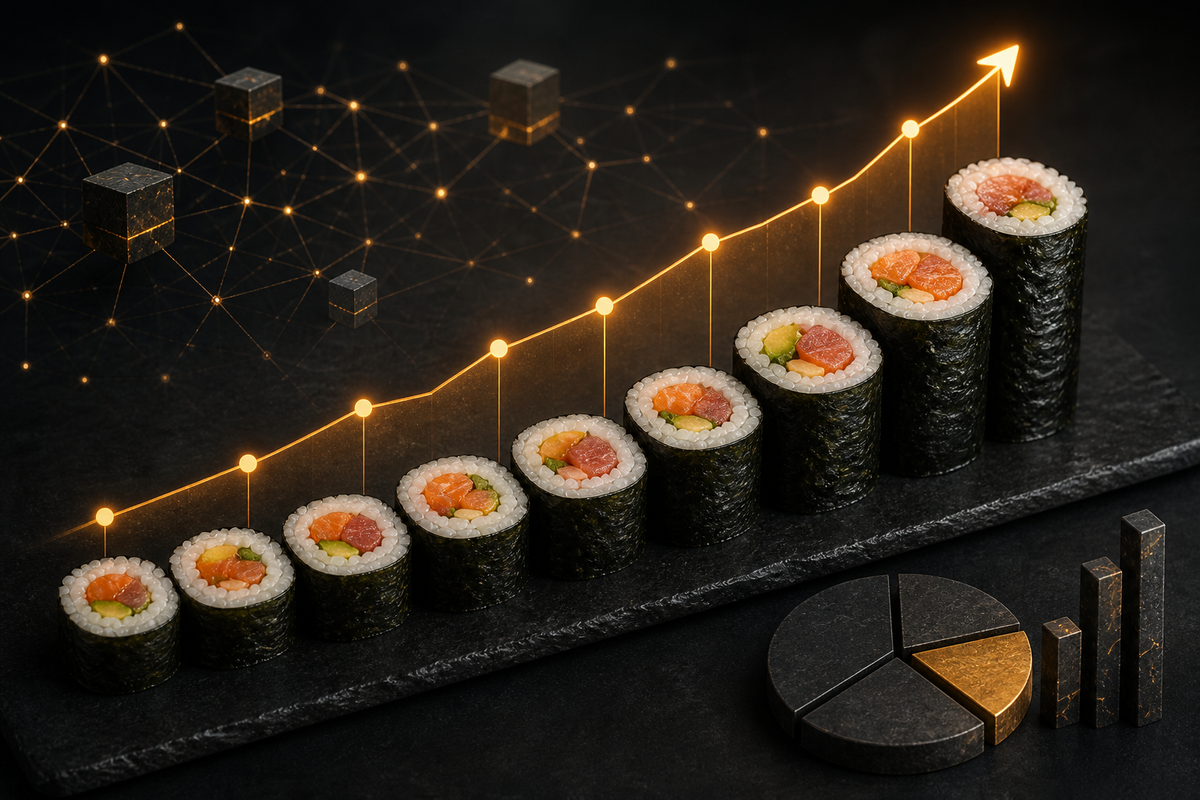 Editorial illustration for Sushi's Modest Multiple Hides a Revenue Trend That Demands Respect
