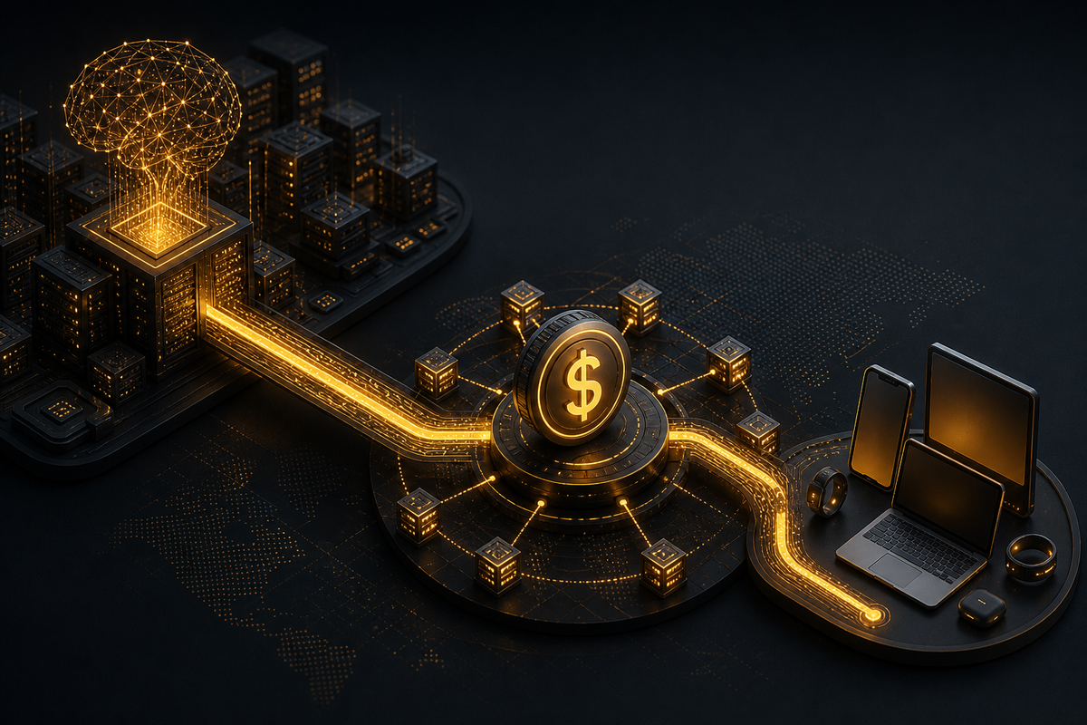 Editorial illustration for Stablecoin Rails Are Becoming the Real AI Infrastructure Trade