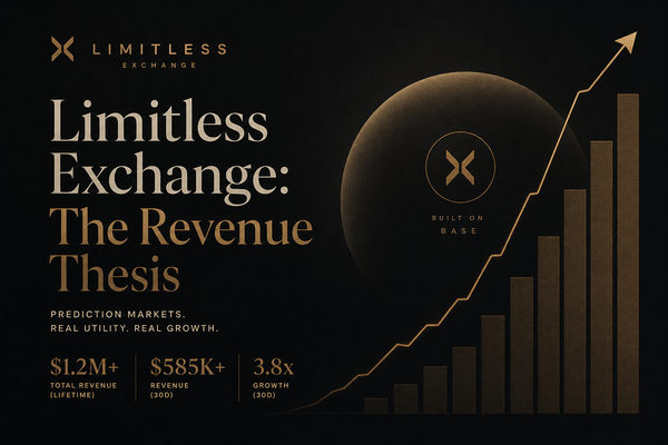 Limitless Exchange (LMTS) – Calmly growing as Base’s largest prediction market