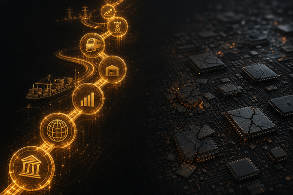 Editorial illustration for Bet on Rails, Hedge Compute: Infrastructure Disruption