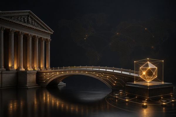 Editorial illustration for Securitize: The Quiet Infrastructure Play in Tokenised Assets