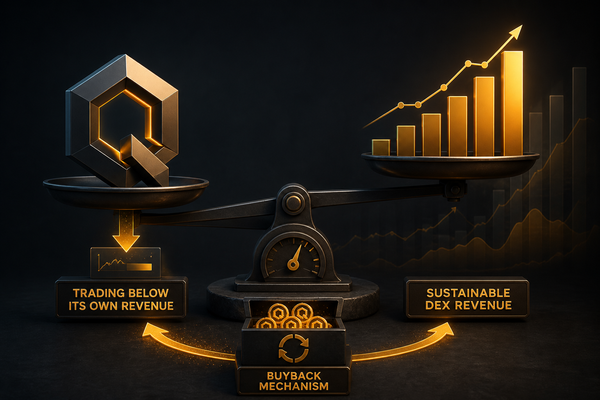 Editorial illustration for Quickswap: A Veteran DEX Trading Below Its Own Revenue