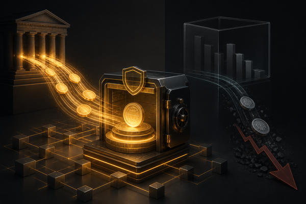 Editorial illustration for Tokenized Cash Is the Only Flow That Matters