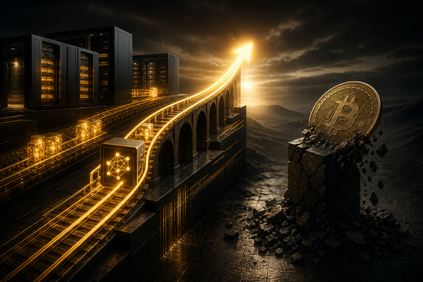 Editorial illustration for Follow the Rerating: AI Colocation and Settlement Rails Beat BTC Spot