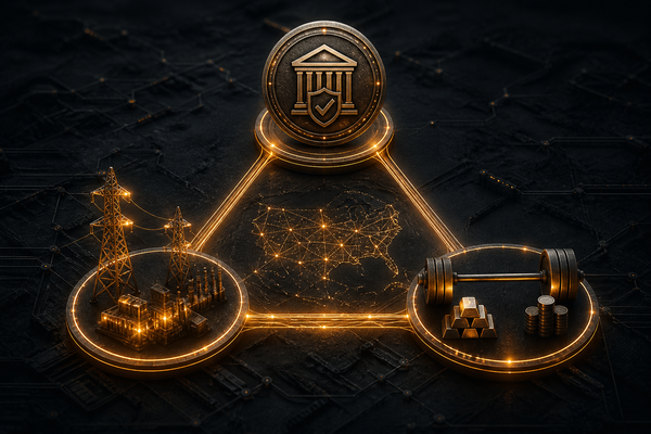 Editorial illustration for Regulated Rails Are the Trade, Not the Tokens